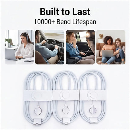 USB-C to USB-C Cable 2-Pack – Durable Braided Design, Smooth Connectors, Stable Data Sync and Standard Charging