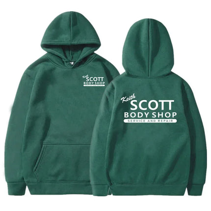 Tree Hill Hoodie Keith Scott Body Shop Hoodies Unisex Sweatshirts Autumn Winter Fleece Hooded Pullovers Graphic Sudadera Mujer