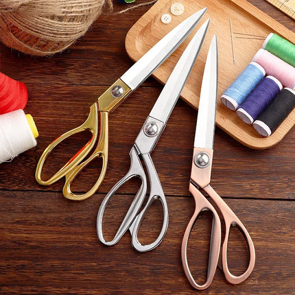 Tailor Scissors Galvanized Alloy Stainless Steel 8/9/10Inch Large Scissors for Clothes Fabric Sewing Scissors Needlework Shears
