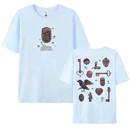 Album Heads T-shirt Summer Short Sleeve Loose Female Tshirts Unisex Streetwear Casual O-neck Graphic Print Tees