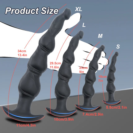 Anal Plug Soft Silicone Anal Butt Plug Stimulator Adult Sex Toys for Men Women Prostate Massager G-Spot Anal Dilation Trainer
