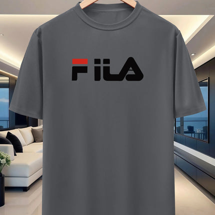 Men's Summer Round-neck Short-Sleeved T-Shirt - Lightweight and Breathable Fabric - Outdoor Sports, Running, Casual Shirt