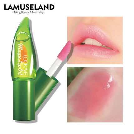 Aloe Vera Color-Changing Lipstick Long-Lasting Moisturizing Temperature-Activated Lip Balm Fade-Resistant Nourishing Lip Care Set
