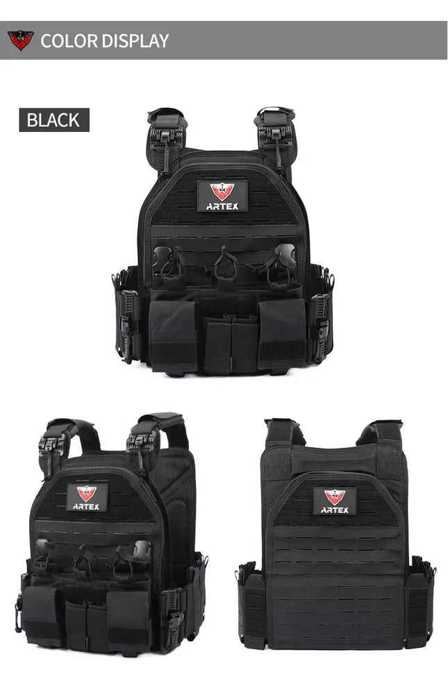 LASVENIS Tactical Vest - Modular Waterproof Nylon Outdoor Hunting Vest / Gilet Tactique LASVENIS - Gilet Modulaire Chasse Extérieur