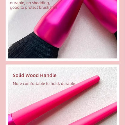 Powder Brush Multi-Use - Hypoallergenic Makeup & Nail Art Tool, Soft Synthetic Fibers for Loose Powder/Glitter Application﻿