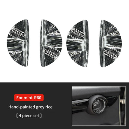 Car Door Handle Decoration Leather Sticker For Mini Cooper JCW F56 F60 F55 F54 R56 R60 R55 Countryman Car Interior Accessories