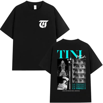 Singer TINI STOESSEL Futtura Tour New Album 2025 Graphic T-shirts Men Women Fashion Harajuku Short Sleeve Cotton Tees streetwear