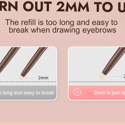 GECOMO Double-ended Lying Silkworm Pencil with 0.01mm Eyeliner Shimmer Eyeshadow Makeup