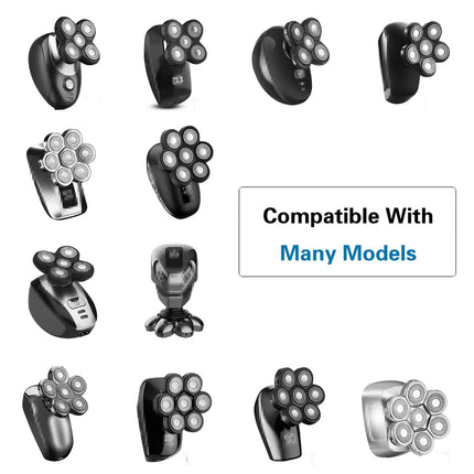 7 Blade Razor Replacement Shaving 7D Heads Floating Washable For Most Electric Shavers Trimmers Kit Cutter Blades