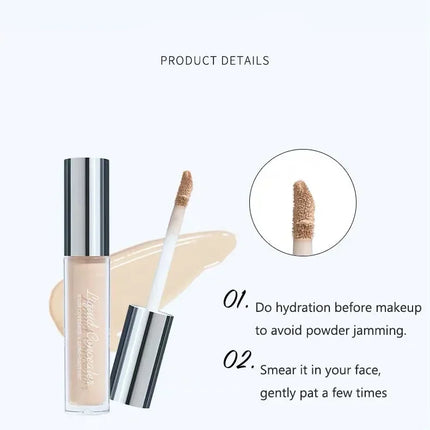 Judydoll Liquid Concealer High Coverage Waterproof Sweatproof Long-Lasting Natural Foundation Cream Cosmetic Makeup