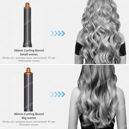 New Multil Hair Styler Auto Curling Dryer Wrap Hot/Cold Air Dryer 1300W Hair Straightener Curling Barrel Brush Salon Hair Dryer