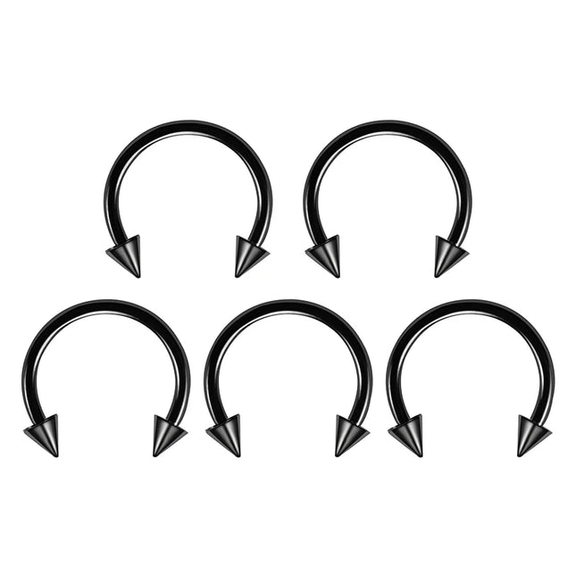 40PCS Surgical Steel Body Piercing Jewelry Lot Bulk Nose Ring Tongue Bar Lot Eyebrow Labret Piercing Set Horseshoe Ring Lot Pack