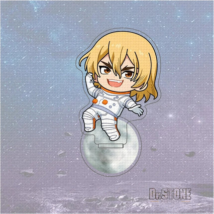 10cm Anime Dr. STONE Road To The Moon Acrylic Stand Keychain Senku Ishigami Gen Asagiri Stanley Snyder Dr. Xeno Accessories Gift