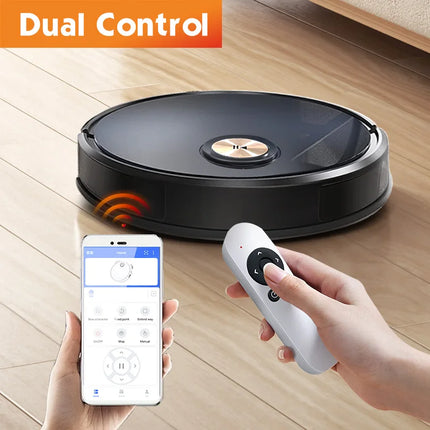 NEW 2800PA 3-in-1 Super Quiet Robot Vacuum Cleaner, APP Control, Smart Sweep Wet Mopping for Floor & Carpet