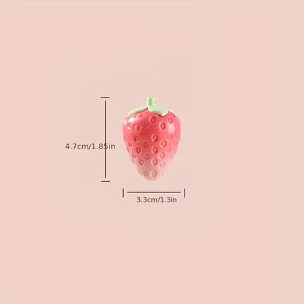 Autumn/Winter Strawberry Temperature-Control Lip Balm, moisturizing, reduces lip lines,Lip care products are suitable for women