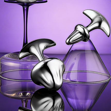 1Pcs,Anchor shaped mushroom anal plug, three sizes, gem base anal plug, g-spot massage, sexual health, adult sex, sex toys