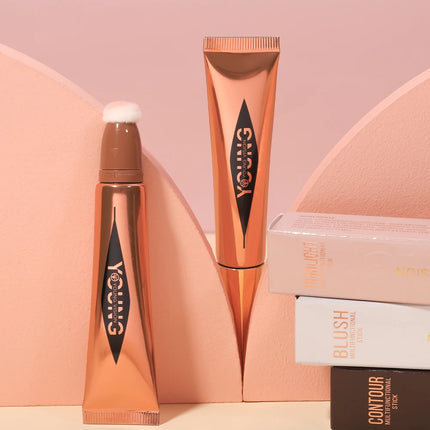 6-colour cushion cotton blush, skin-friendly highlighter that is not irritating, blends naturally without clumping.