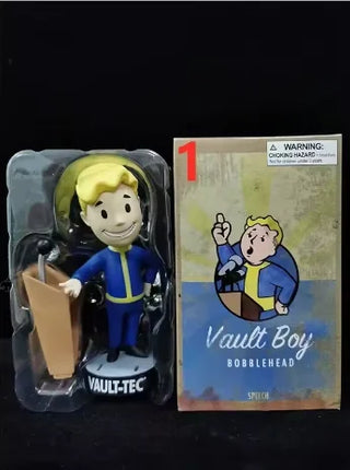 Anime Bobblehead Cute Vault Boy Full Set Action Figure Toys Collection Model Doll Desktop Ornament Display Boy Gifts