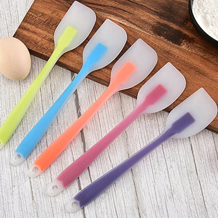 Silicone Spatula for Baking Heat Resistant Cream Butter Scraper Translucent Kitchen Cooking Decorating Tool for Cake Pastry Use