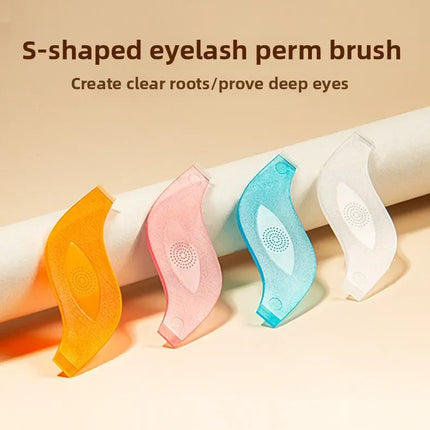 10pcs Makeup Eyelash Brushes Reuseable Plastic Clean Comb S Shape Lashes Lifting Curler Eye Lash Extension Perm Eyelashes Tool