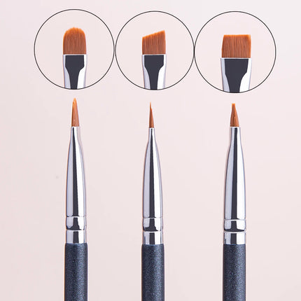 Oblate The Line Brush Ultra-thin Lip Line Eyebrow Concealer Brushes Detail Concealer Makeup Tool Lip Brow Contour The Line Brush