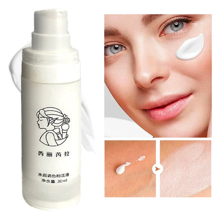 Pure White Liquid Foundation – Mixable Tone Adjuster for COS & Daily Makeup, Long-Lasting Brightening Base, Waterproof, Unisex