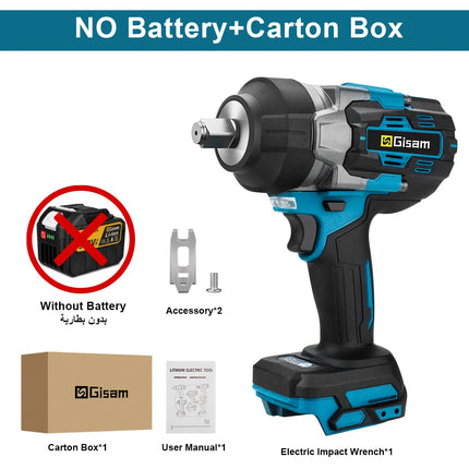 18V Brushless Impact Wrench 2800Nm / Clé à Chocs Brushless 18V