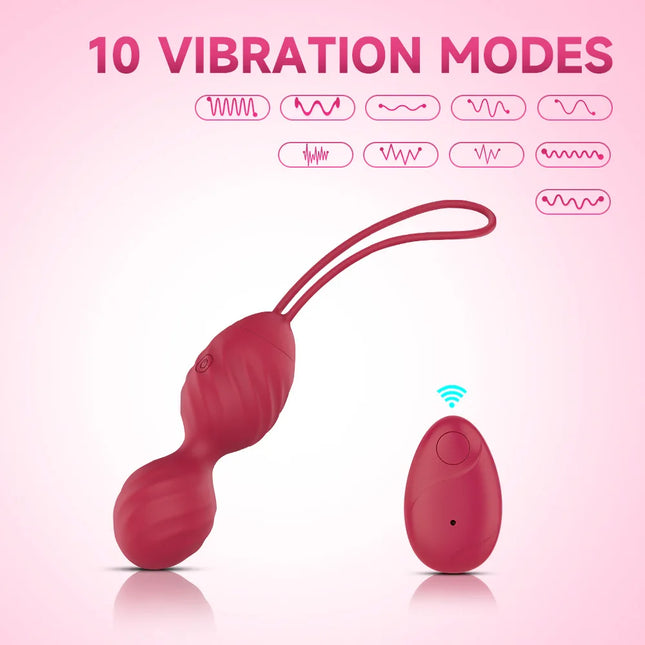 Kegel ball vibrator vibrating egg sex toy female vagina tight exercise muscle contraction adult sex toy boule geisha