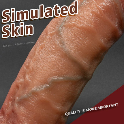 Super Big Soft Realistic Double-Layer Silicone Dildo with Suction Cup for Women and Men, Female Masturbator Penis Sex Toy