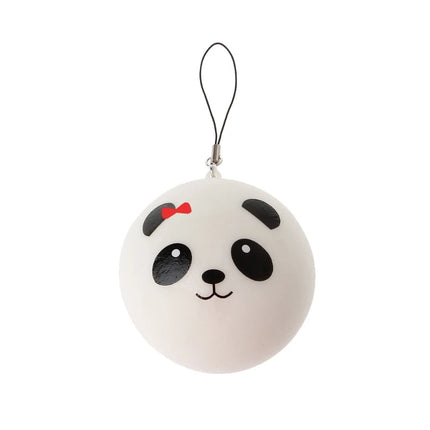 Panda Squishy Steamed Bun Bag Phone Pendant Lanyard Keychain Kid Toy Gift