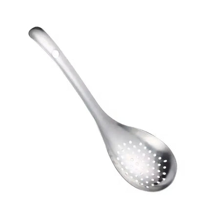 1 Pack Stainless Steel Colander Kitchen Colander Spoon Filter Strainer Food Scoop Perforated Skimmer Colander Easy to Clean