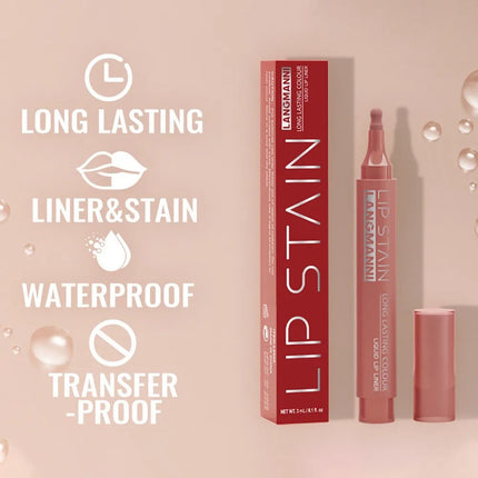 6 Colors Liquid Lip Liner Pencil Long Lasting Nude Lipstick Matte Lip Liner Stick Non-stick Cup Natural Lips Contour Pen Makeup