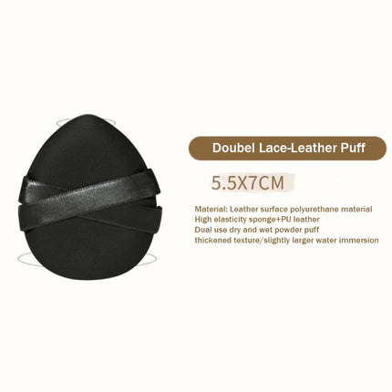 1/2PCS Not Eat Foundation Makeup Sponge Puff Dry Wet Dual-use Soft Cotton Air Cushion Leather Surface Powder Puff Makeup Tools