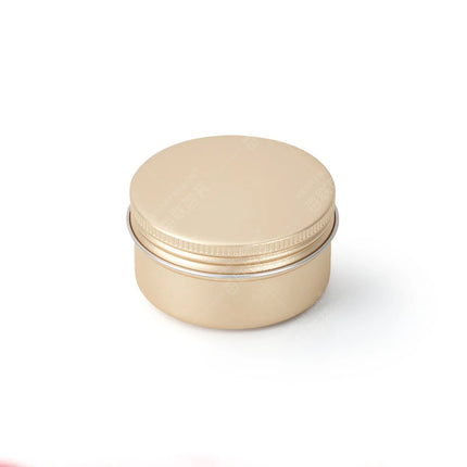 10/20/50pcs Golden Aluminum Jar 30ML Empty Aluminum Case 60g Black Tins Lip Balm Cans Cream Pots Cosmetic Container 120g MC1351