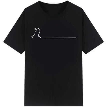 La Linea The Line Osvaldo Cavandoli TV T Shirt men Happy Fashion Women's tshirts Streetwear Tee Round Neck Casual Tops Camisetas