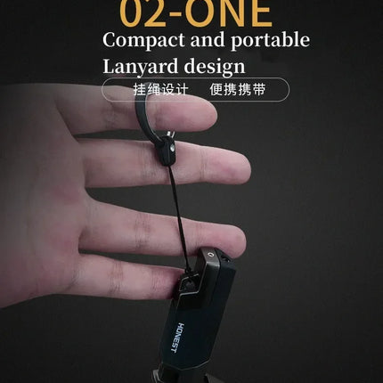 HONEST Outdoor Adventure BBQ Windproof Turbo Jet 1300 C Turbo Torch Cigar Lighter Keyring Gas Lighter Men's Smoking Gadget