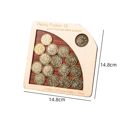 Penny Coin Puzzle Challenging Brain Teaser Puzzles Adults Kids Logic And Strategy Games IQ Test Toys Unique Educational Gifts