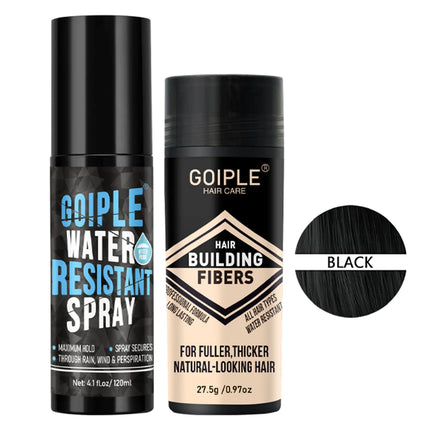 Maximum Hold Hair Fiber Waterproof Spray Hair Building Fibers Perfect for All-Day Wear Fiberhold Spray for Fine or Thinning Hair