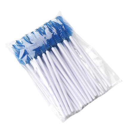 25pcs Eyelashes Extension Supplies Makeup Brushes Mascara Wand Microbrush Eyebrow Eyelash Cosmetics Applicator Spoolie Brush