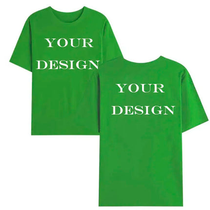 Unisex Cotton Tshirt Customized Printed Fashion T Shirt Harajuku Top DIY Your Like Photo or Logo T-shirt Fashion Custom Top