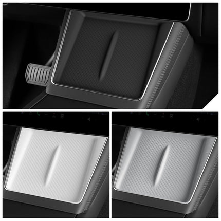 LUCKEASY for Tesla Model Y Juniper/Launch 2025 2026 Anti-skid Pad Wireless Charging Pad Car Phone Non-slip Mat Protective Pad