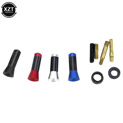 3.5cm Car Antenna Carbon Fiber Antenna Short Antena Radio FM/AM Metal Receiving Antennas Car Radio Aerial Accessories