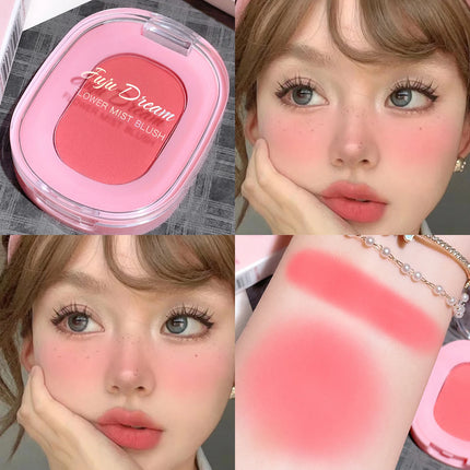 JUJu DREAM Flower Mist Blush Disc Monochrome Matte Powder Fine Flash Monochrome Blush Disc