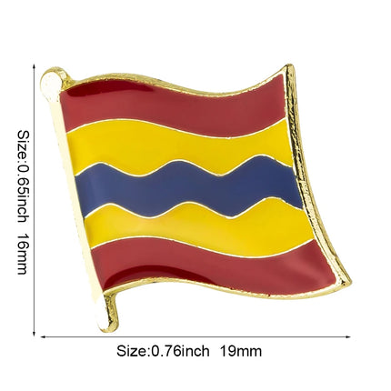 Metal Badge Lapel Pin Pins Brooch Gelderland Noord-Holland Friesland Noord-Brabant Groningen Drenthe Overijssel Flevoland Utrech