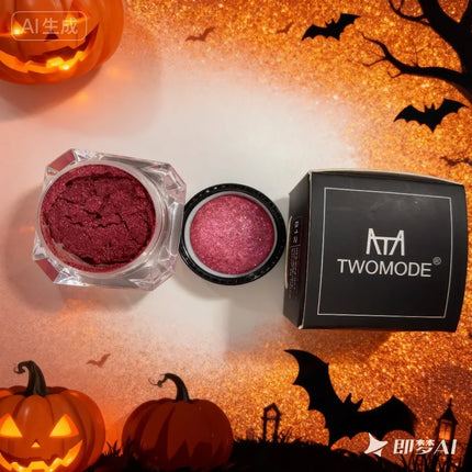 3g Diamond Dust Highlighter Light Red Eye Shadow High Gloss Pearlescent Makeup Paste Halloween Party Brightening Beauty