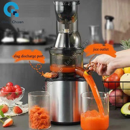 Juicer Stainless Steel Juicer Commercial Large Caliber Slag Juice Separation Fresh Juice Home Ice Cream Fruit Juicer
