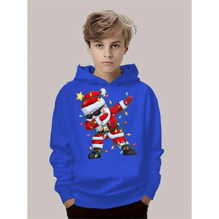 2026 Kids Boys Clothes Christmas 3D Printed Hoodie Long Sleeve Casual Winter Pullover Sweatshirt Fashion Party Children Hoodie