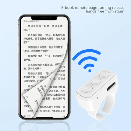 Page Turner Mini Multifunction Fingertip Controller Scrolling Button Ring Fingertip for Selfie Button Camera Shutter Smartphones