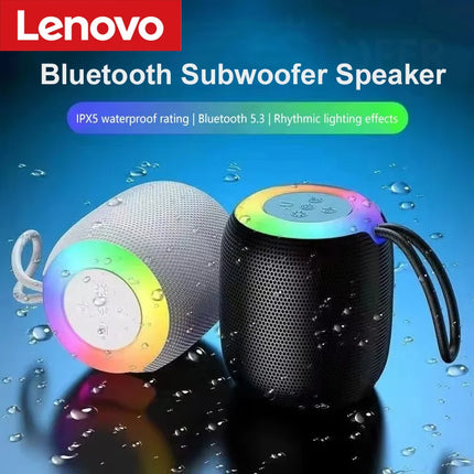 Lenovo Mini Bluetooth Speaker with Lanyard Portable Outdoor Home Mini Speaker with Deep Bass Travel Essentials Valentines