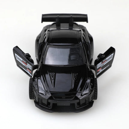 (Bagged) 1/36 Japanese-Style Die-Cast Pull-Back Racing Car Model, Cool Paint Job, Boy's Toy, Metal Die Casting, Decoration.